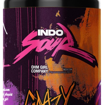 Жидкость для ЭСДН INDO SOUR: Crazy Jaw 100мл 0мг