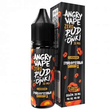 Жидкость ANGRY VAPE & PODONKI ZERO - Грейпфрутовый лимонад 30 мл 0 мг (М)