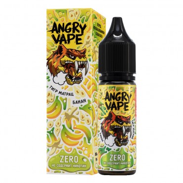 Жидкость BRUSKO - ANGRY VAPE ZERO ТИГР МАТРАЦ банан 30 мл 0 МАРКИРОВКА