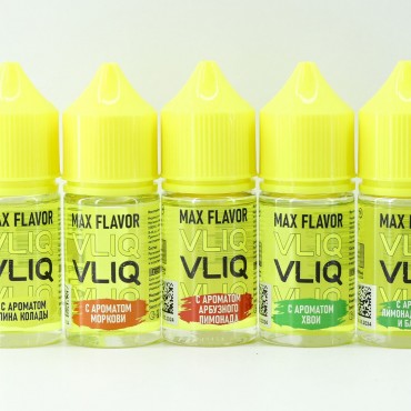 Безникотиновая жидкость 27 мл VLIQ MAX Flavor - с ароматом КЛУБНИКИ ЛИМОНА МАНГО никотина: 0 мг/см3