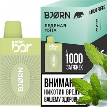 BJORN Mini bar Ледяной ментол / Ice Mint