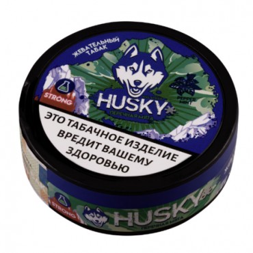 Жевательный табак HUSKY STRONG SLIM с ароматом PEPPERMINT