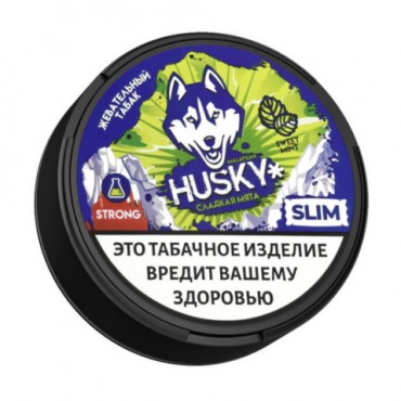 Жевательный табак HUSKY STRONG SLIM с ароматом SWEET MINT