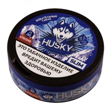 Жевательный табак HUSKY STRONG SLIM с ароматом FRESH MINT